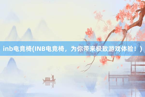 inb电竞椅(INB电竞椅，为你带来极致游戏体验！)