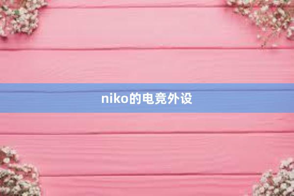 niko的电竞外设