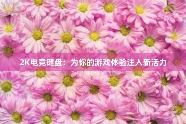 2K电竞键盘：为你的游戏体验注入新活力