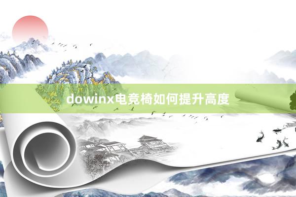 dowinx电竞椅如何提升高度