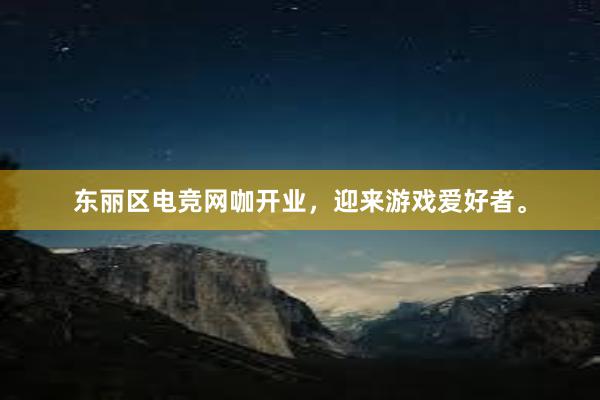 东丽区电竞网咖开业，迎来游戏爱好者。