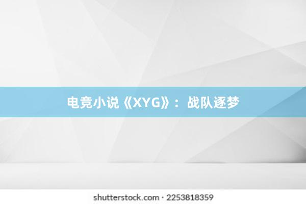 电竞小说《XYG》：战队逐梦