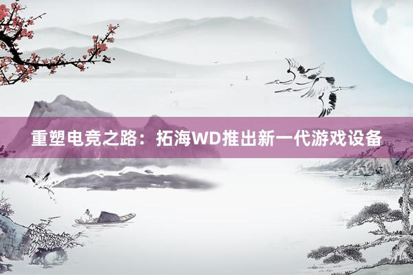 重塑电竞之路：拓海WD推出新一代游戏设备